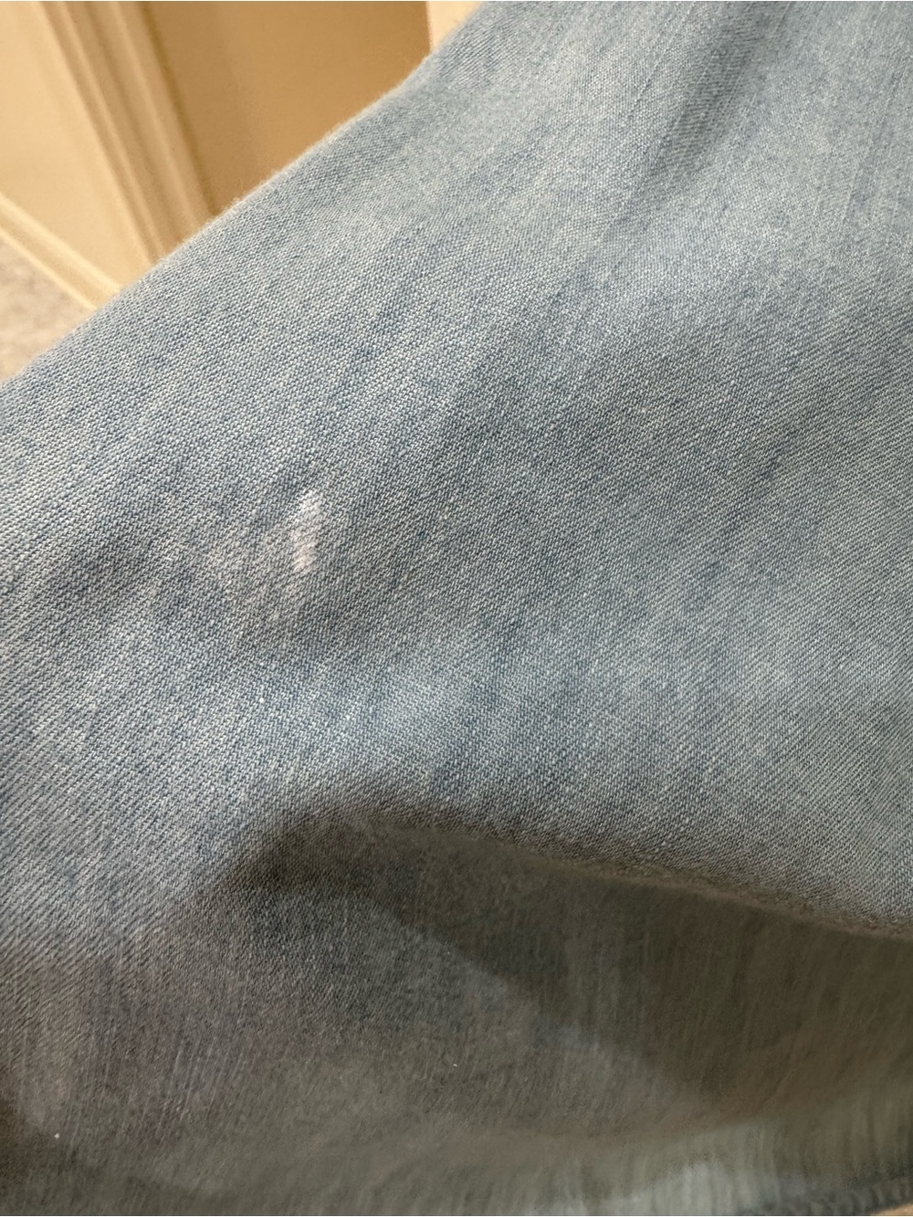 Universal Thread Light Blue Denim Button-Front Blouse - Picture 4 of 5